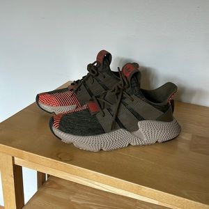 Green and Orange Adidas Shoes